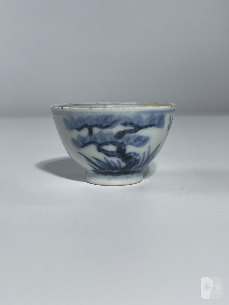 清 青花小杯一组3只 - 图24